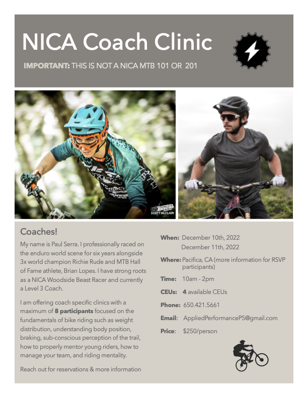 Coach Clinic with Paul Serra | Norcal Interscholastic Cycling League